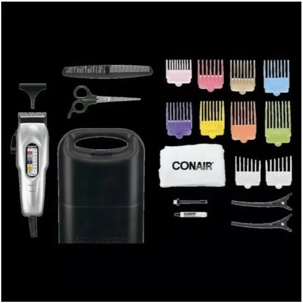 Conair Number Cut 20 piece Clippers Men Trimmer W/ Color Comb New
